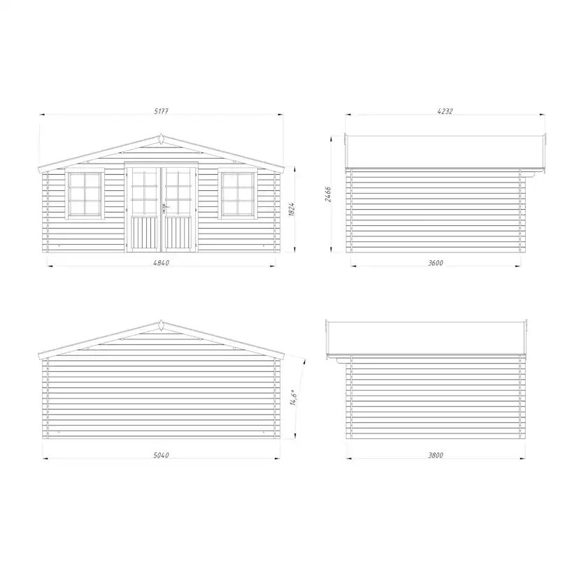Klara 17,4 m2 (inv. 17,0 m2) Obehandlad