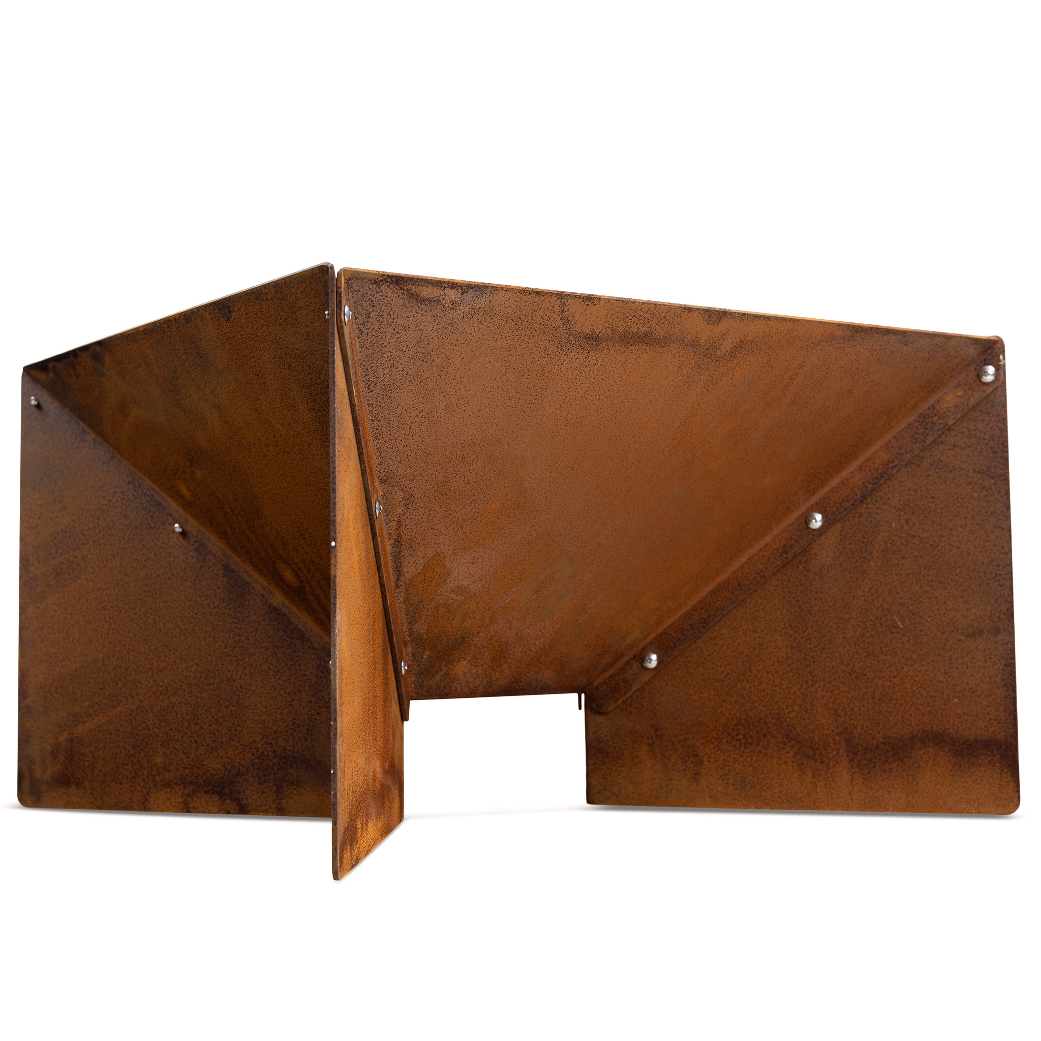 Eldstad Lyfco Cortenstål Kantig