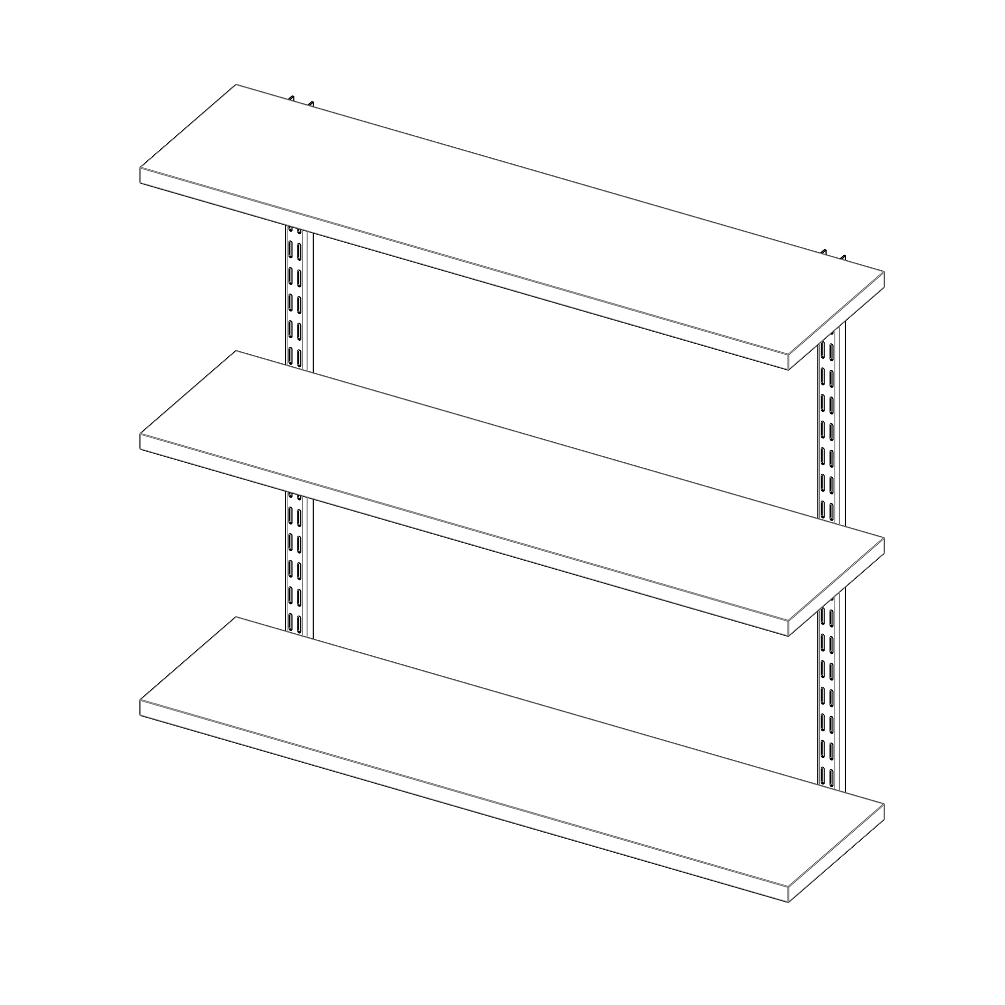 Hyllsystem Elfa Kit Plugg-in