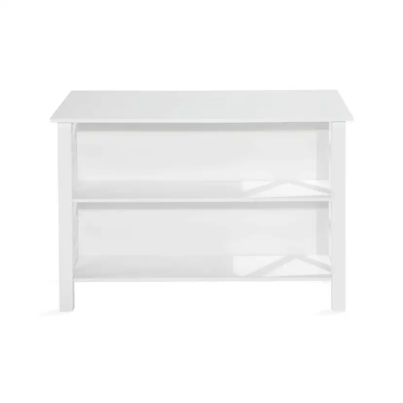 Köksö In Living Milla Vit MDF 135x80x90 cm Fristående med Förvaring