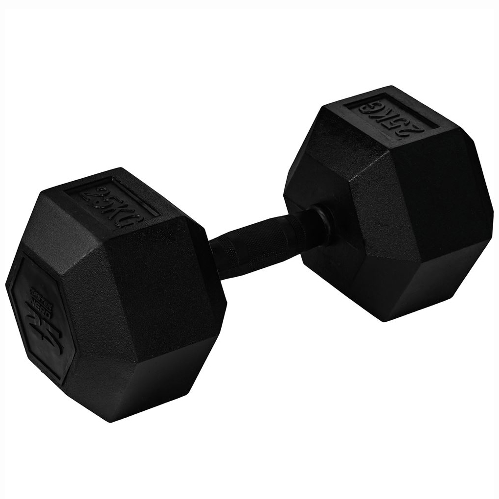 Hexhantel Master Fitness Gummiklädda för Bättre Grepp