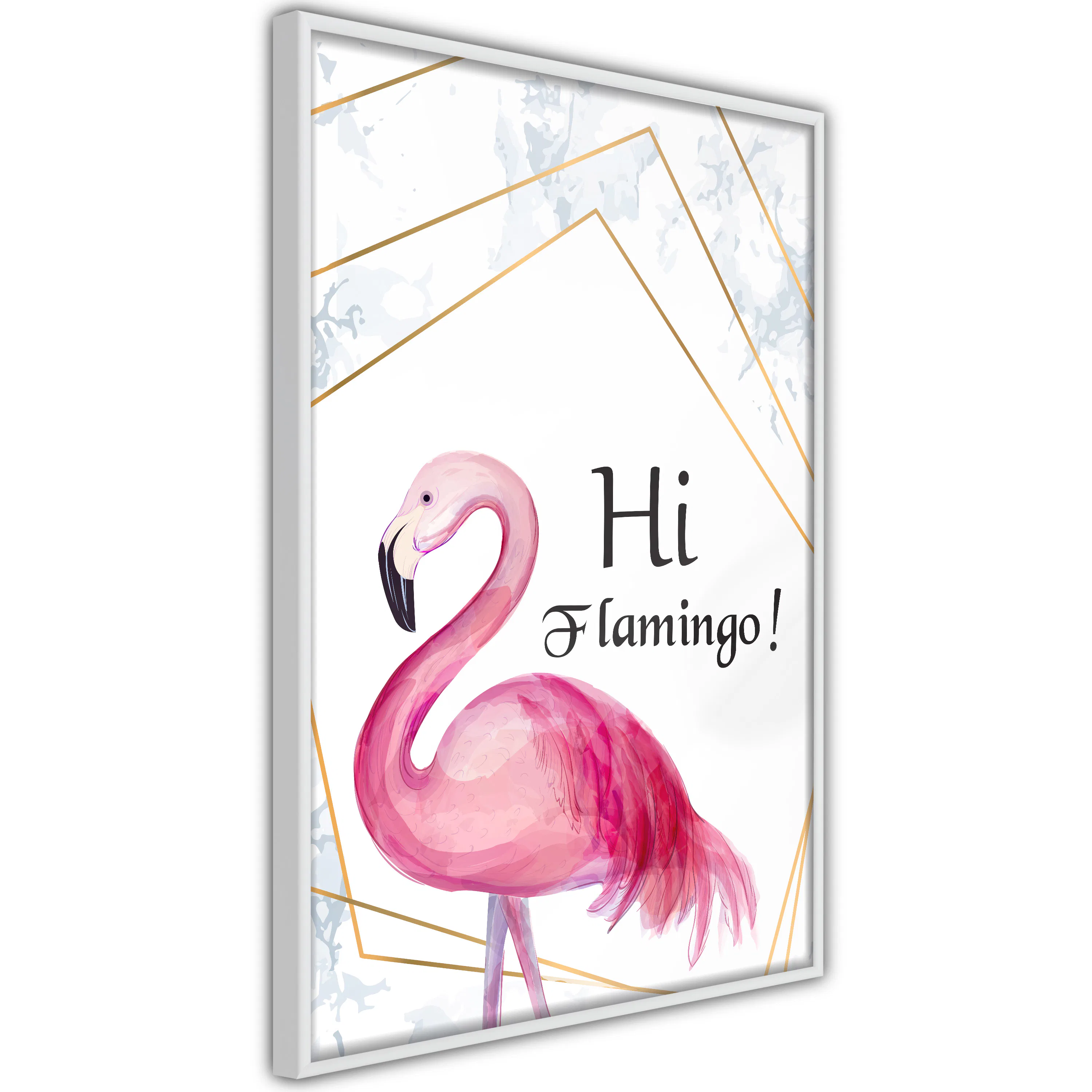 Poster Artgeist Affisch Hi Flamingo!