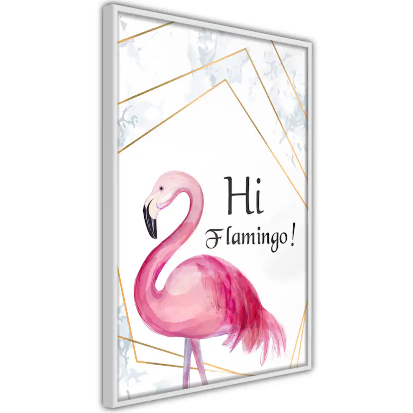 Poster Artgeist Affisch Hi Flamingo!