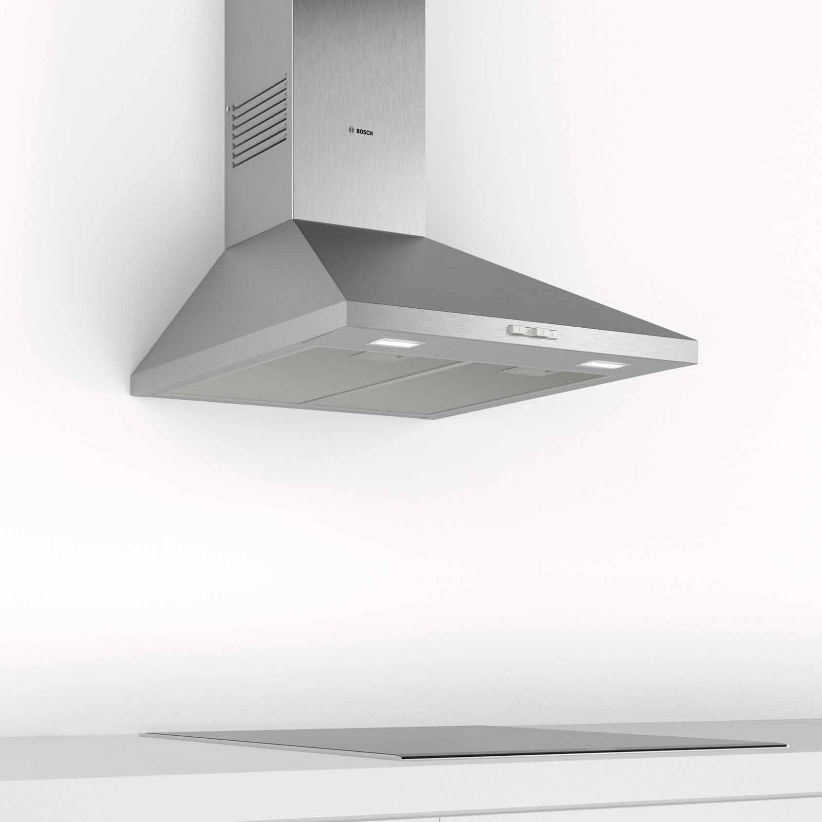 Vägghängd Köksfläkt Bosch DWP64BC50 Serie 2 Standard Frånluft/Kolfilterfläkt