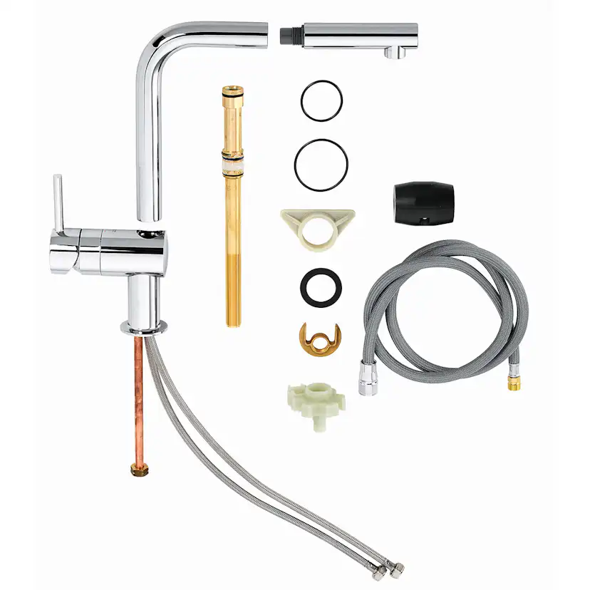 Köksblandare Grohe Minta 32168 Engreppsblandare Krom med Svängbar Pip & StarLight