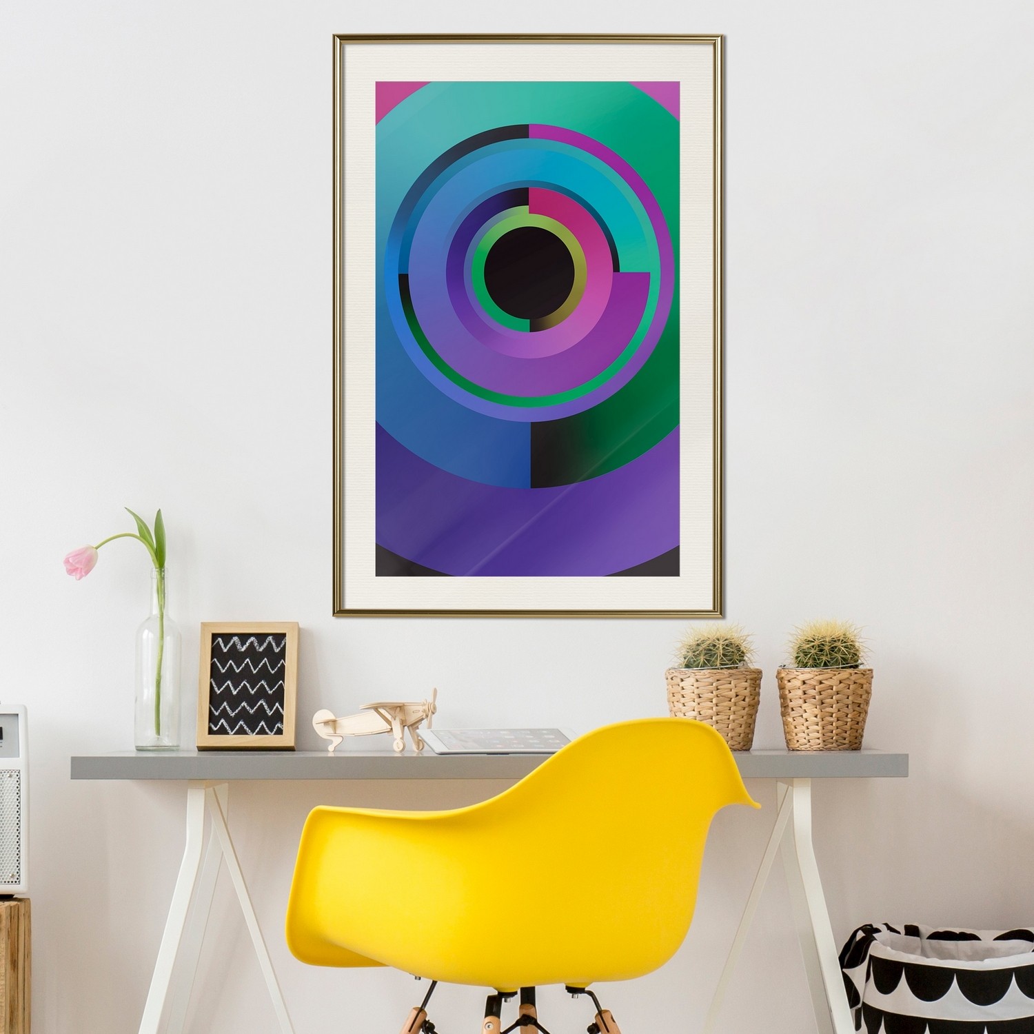 Poster Artgeist Affisch Colourful Gears