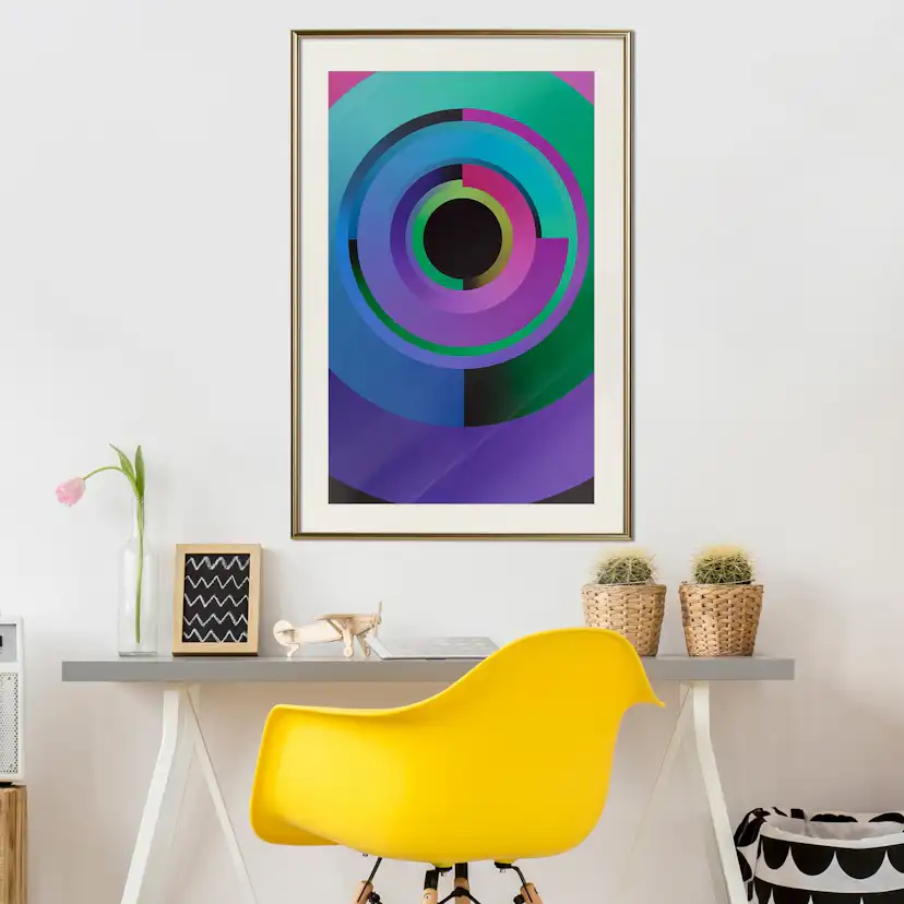 Poster Artgeist Affisch Colourful Gears