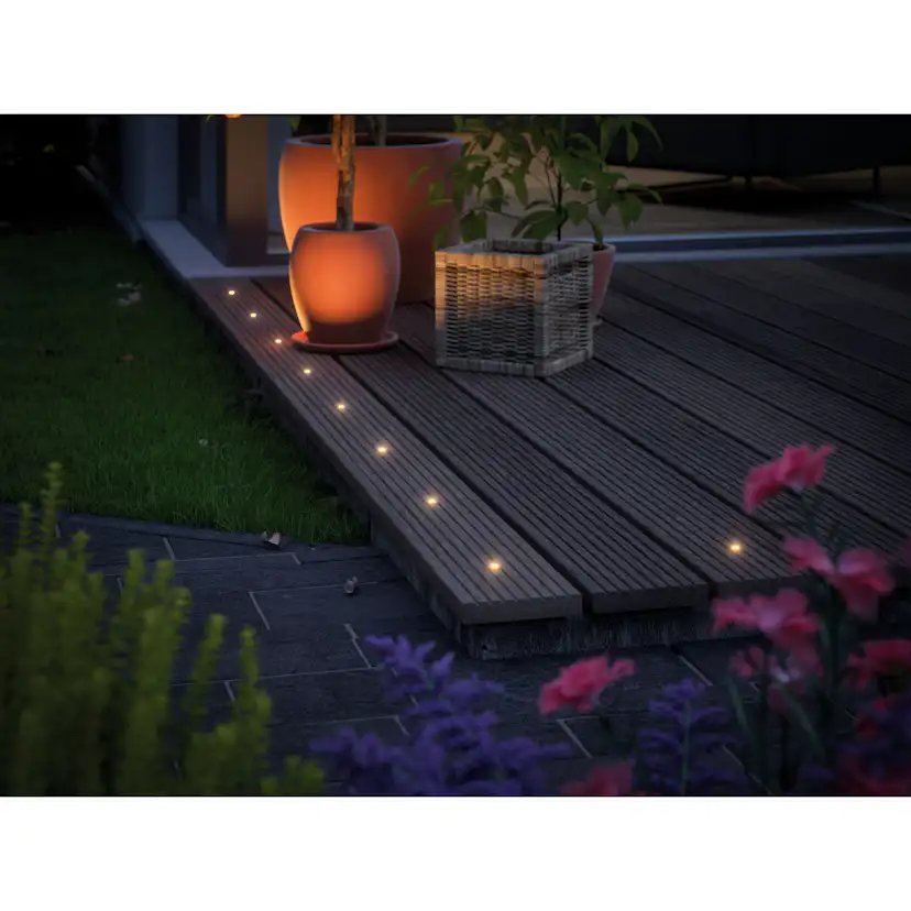 LED Infälld Markbelysning Paulmann Plug & Shine MicroPenII IP67 24V 5-pack med Kabel & Transformator