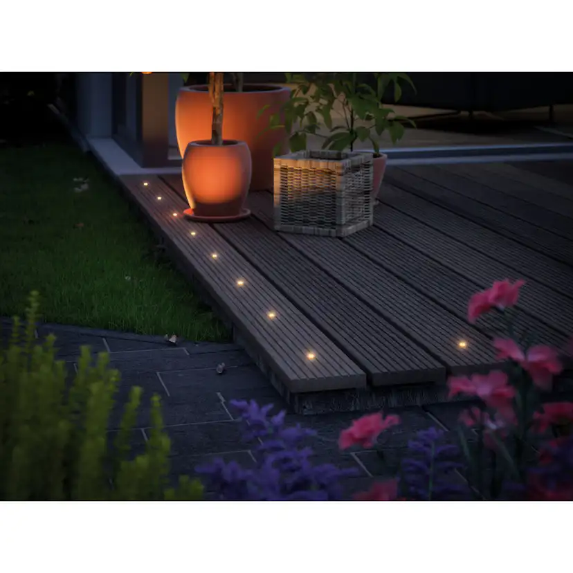 LED Infälld Markbelysning Paulmann Plug & Shine MicroPenII IP67 24V 5-pack med Kabel & Transformator