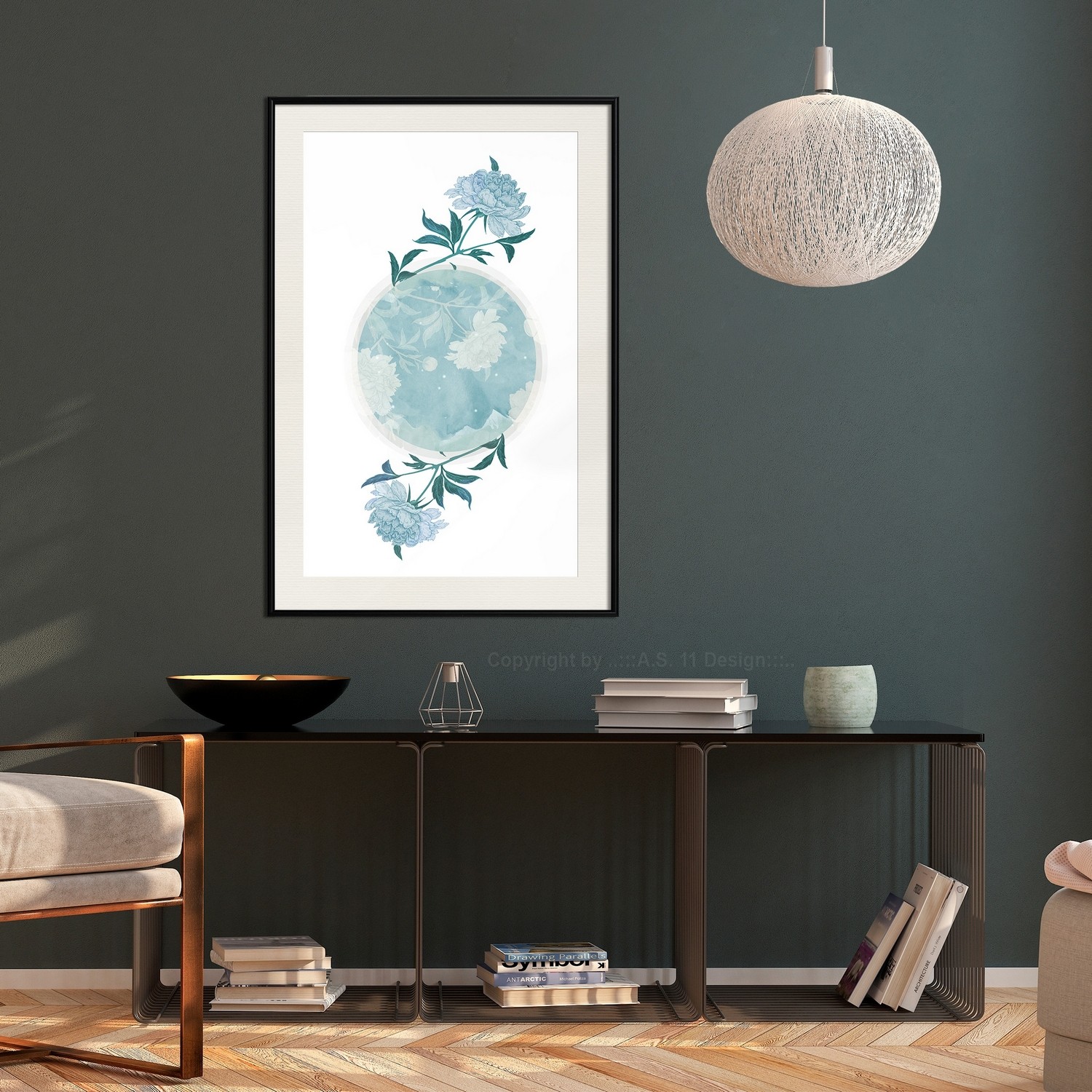 Poster Artgeist Affisch Floral Planet