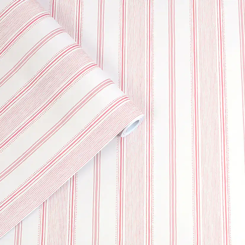 Tapet Laura Ashley Heacham Stripe Rosa