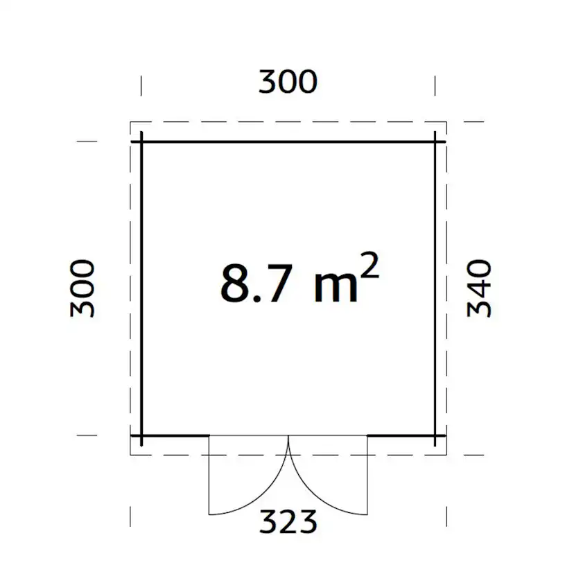 Stuga Palmako Ella 9 m2