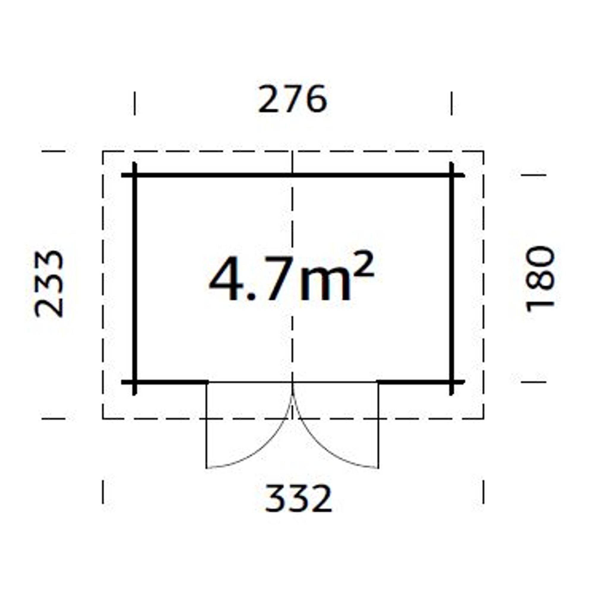Stuga Palmako Valentine 5,0 m2