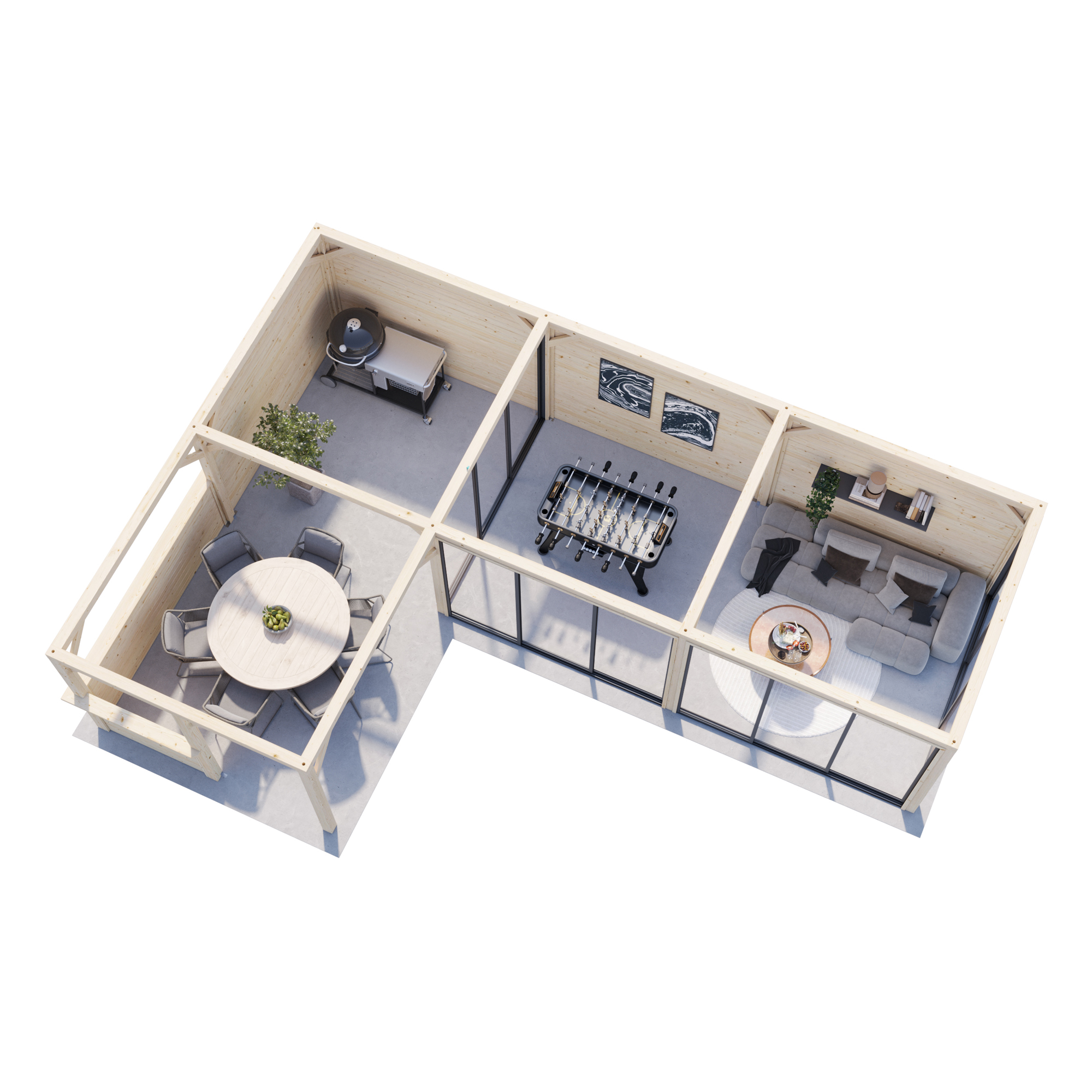 Uterum Palmako Bianca 33,2 m2 Set 521 Slide Plus