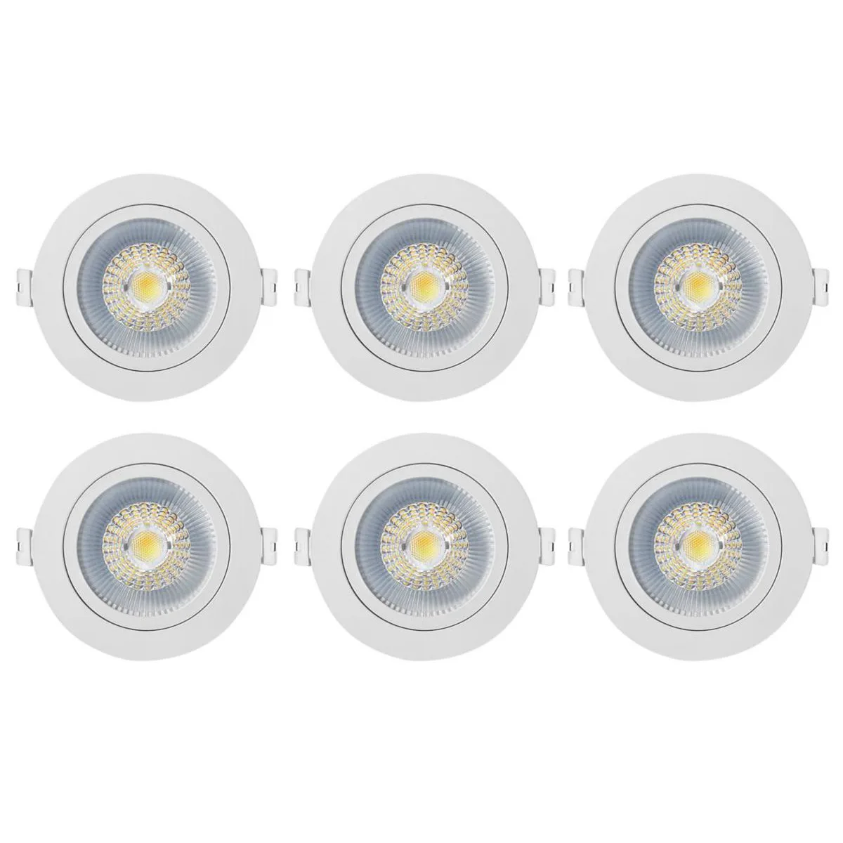 Downlight Westal Nedljus 7W 650Lm 27,3,4K Vit 6-pack Wld Fr72 Flex Tilt