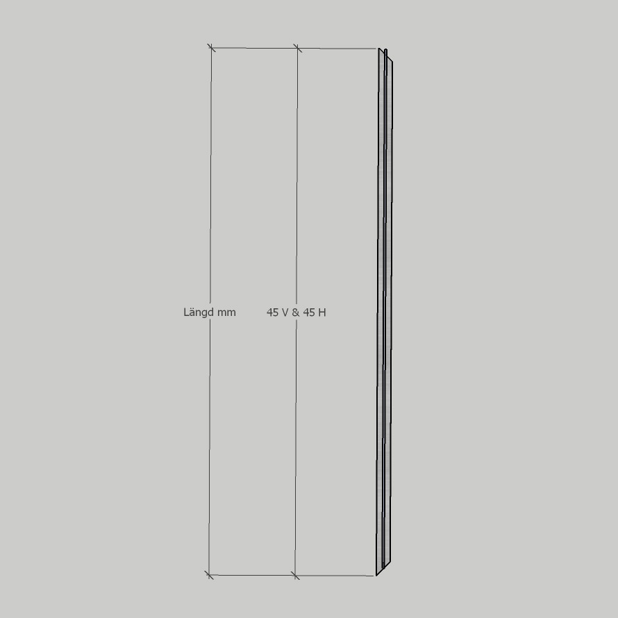 Glasräcke Novoroom Stolpfritt