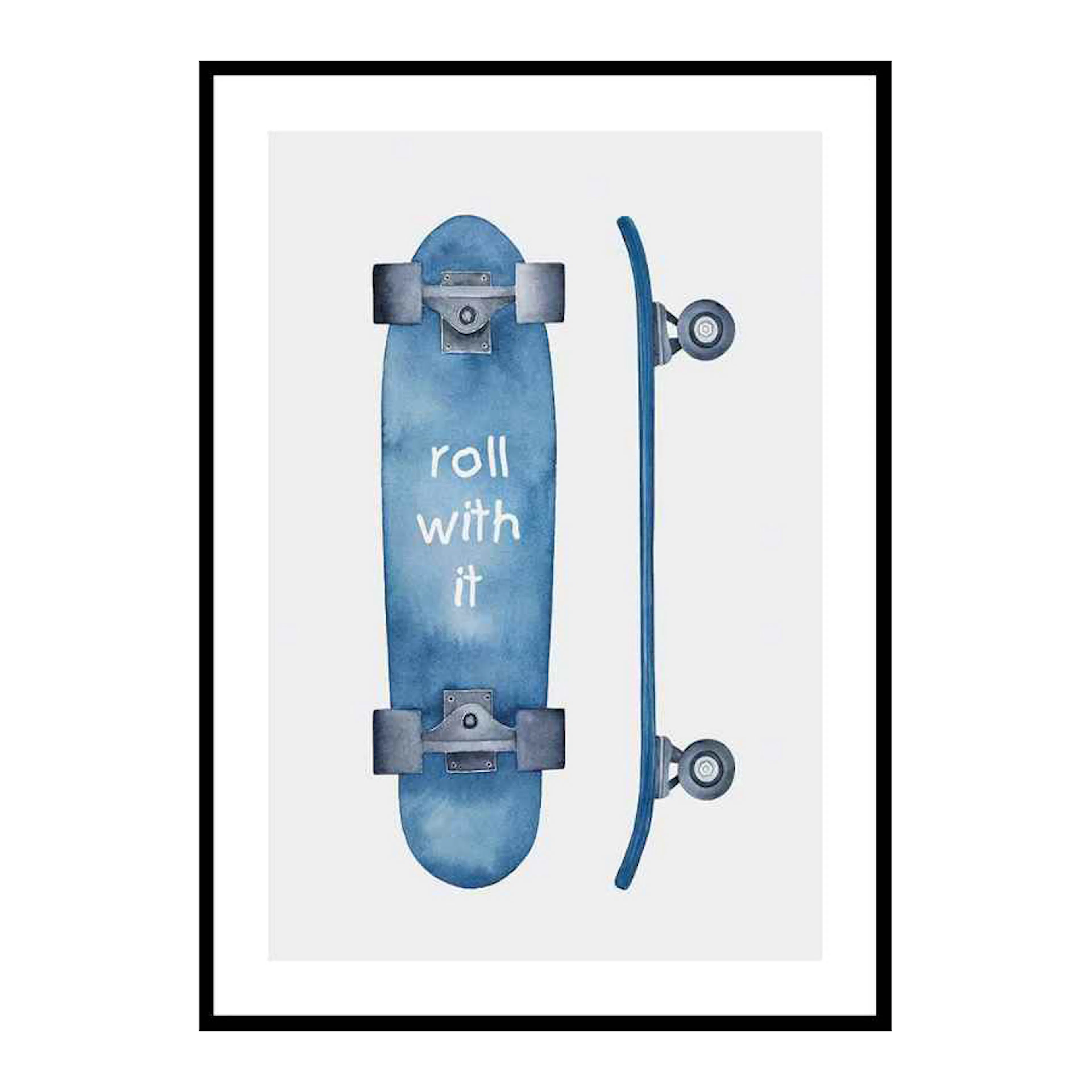 Skateboard Roll 30x40 cm
