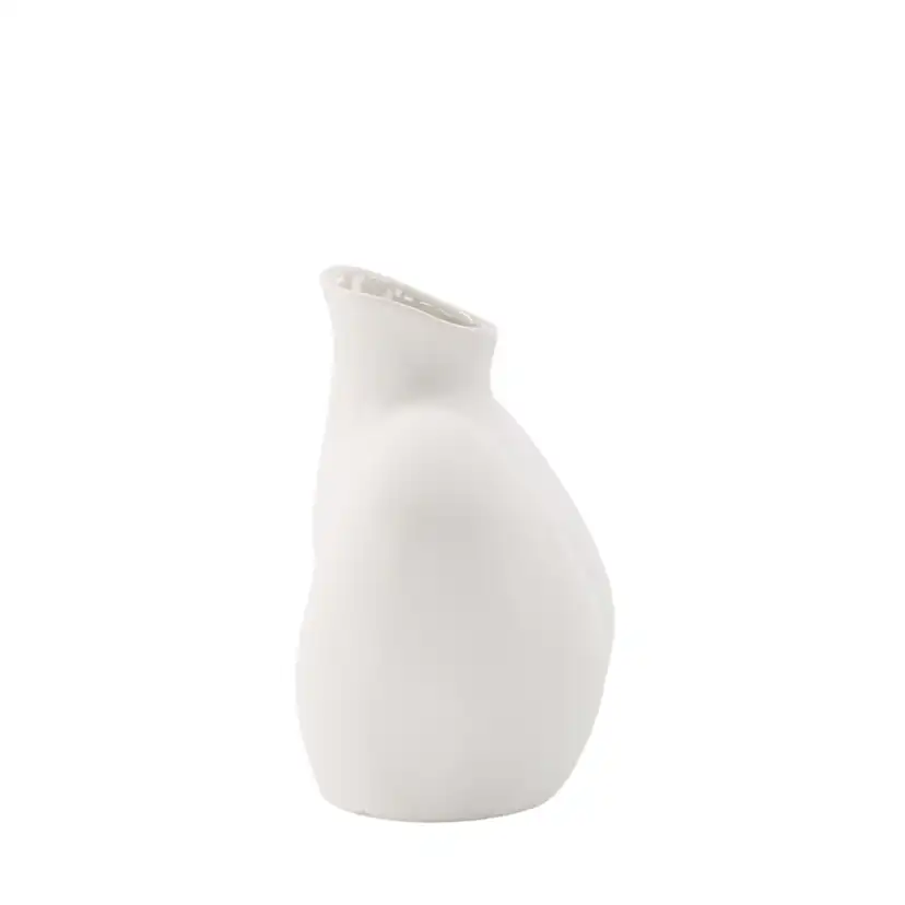 Harvey Vase - Offwhite - 17*10*15Hcm Vit