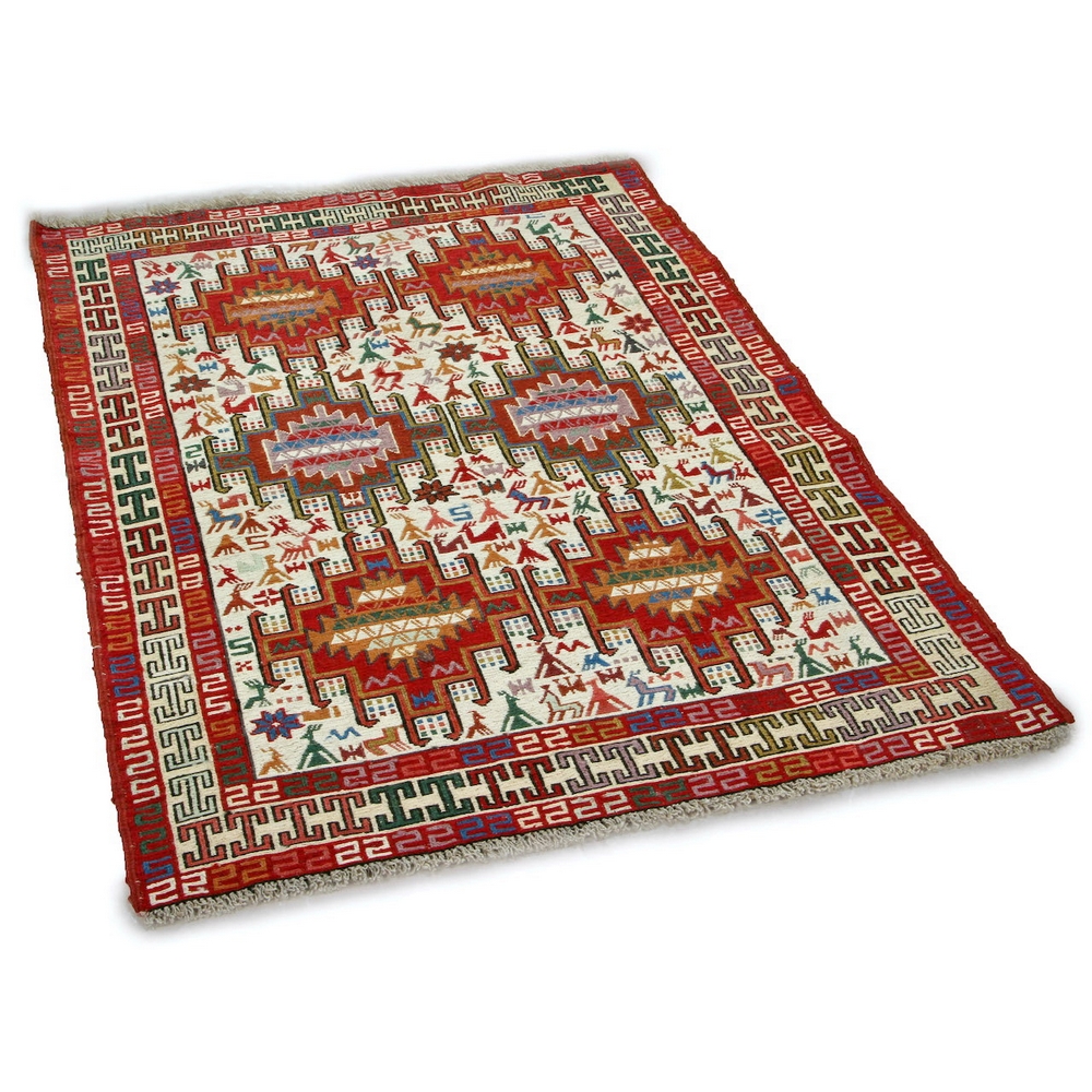 Persisk Matta Arkiio Varni Ardebil Kelim 101x146