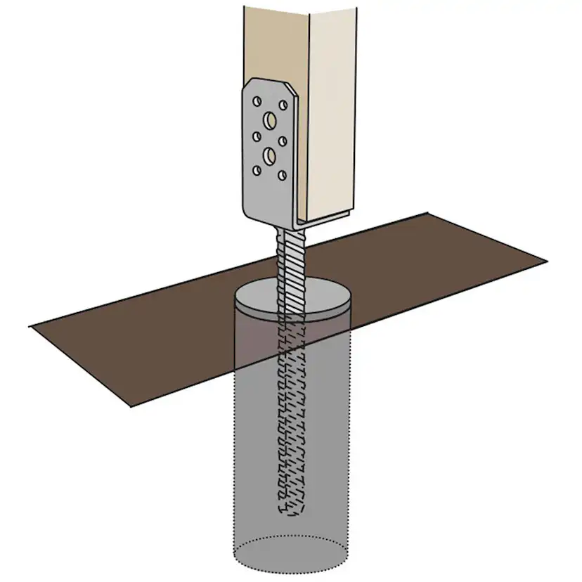 Stolphållare Psl 45x40 45x40 mm