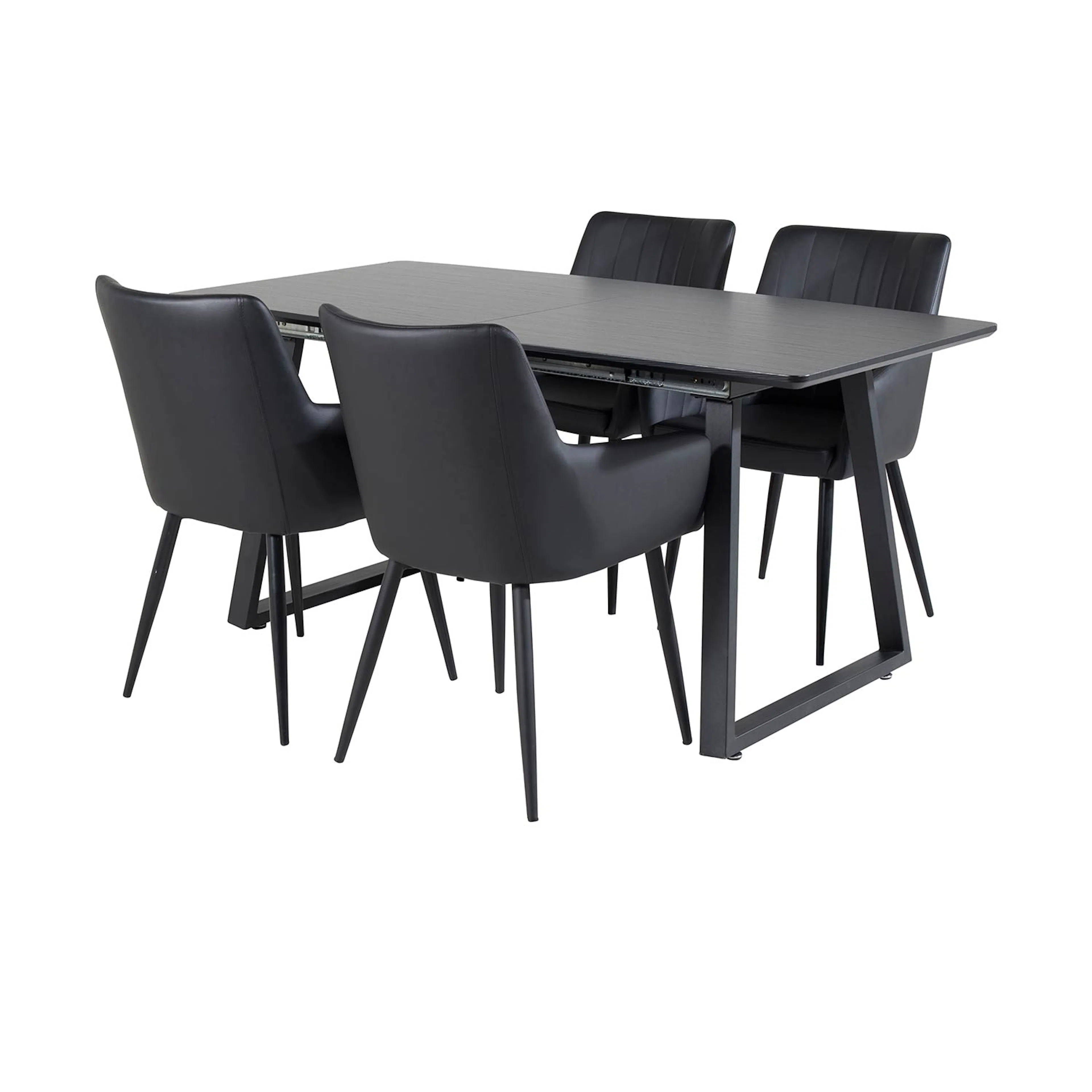 Matgrupp Venture Home Ina med 4 Corina Stolar Konstläder