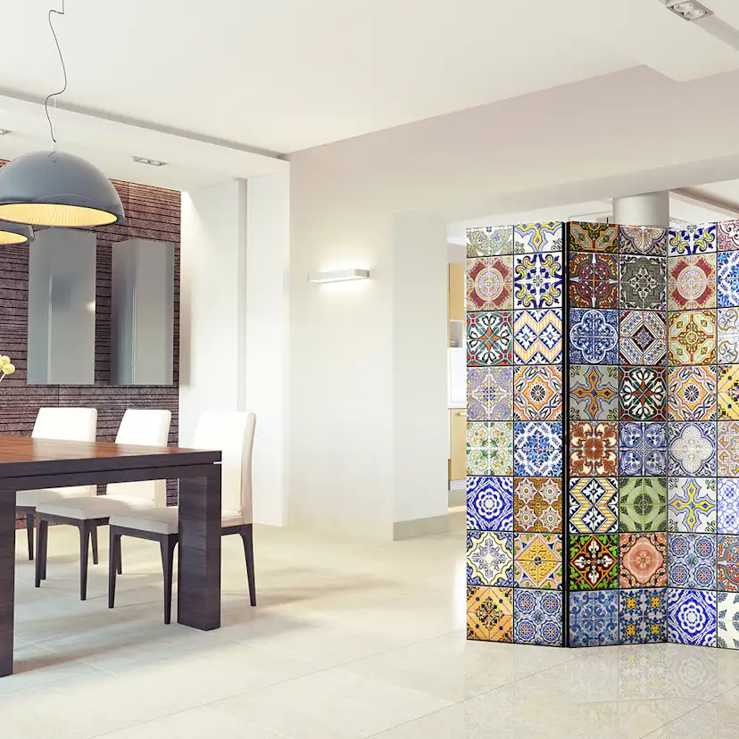 Rumsavdelare Arkiio Colorful Mosaic 135x172 cm