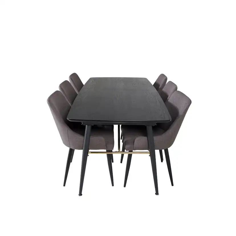 Matgrupp Venture Home Guld med 6 Plake Stolar