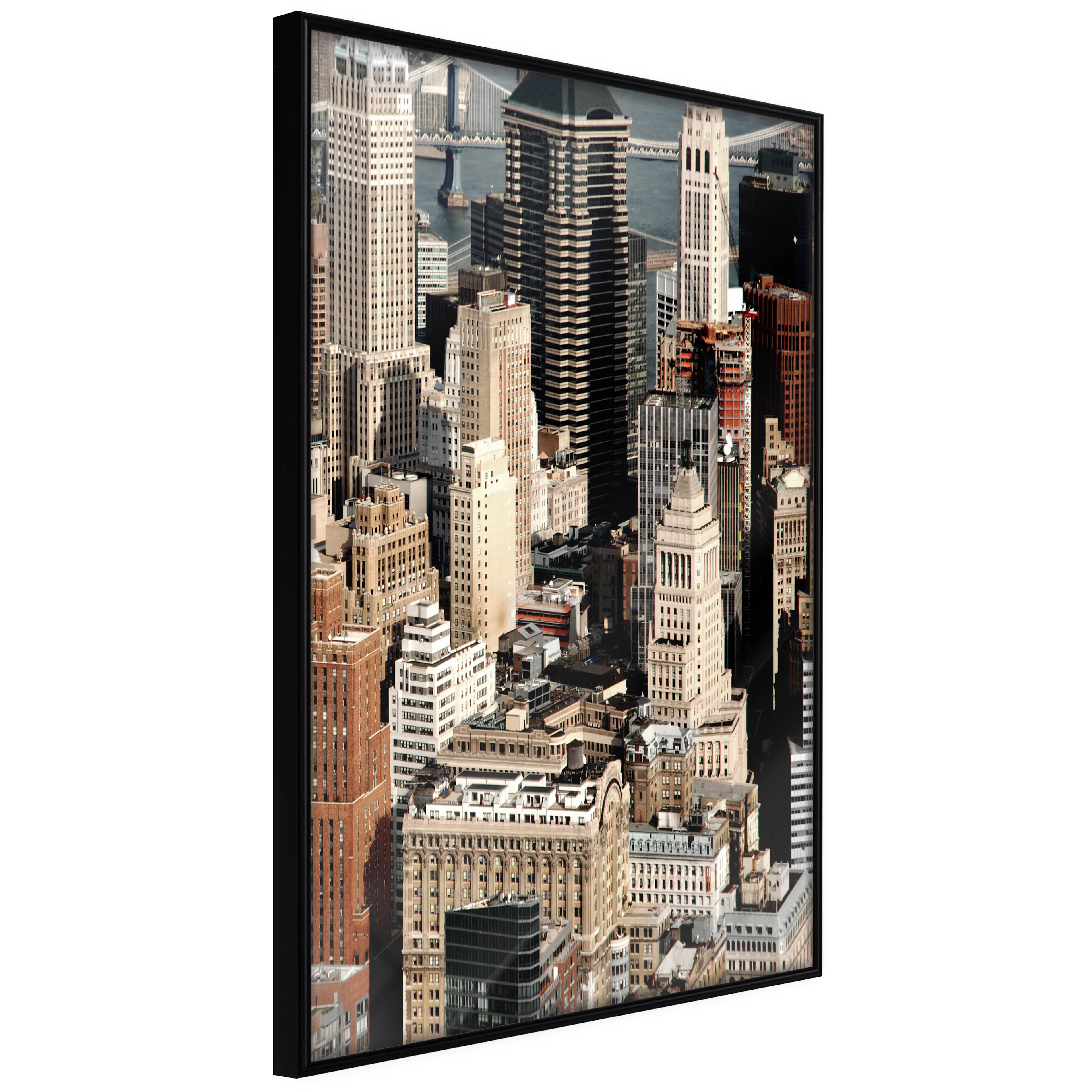 Affisch - Bustling City [Poster] 40x60 Svart ram, 40x60 cm