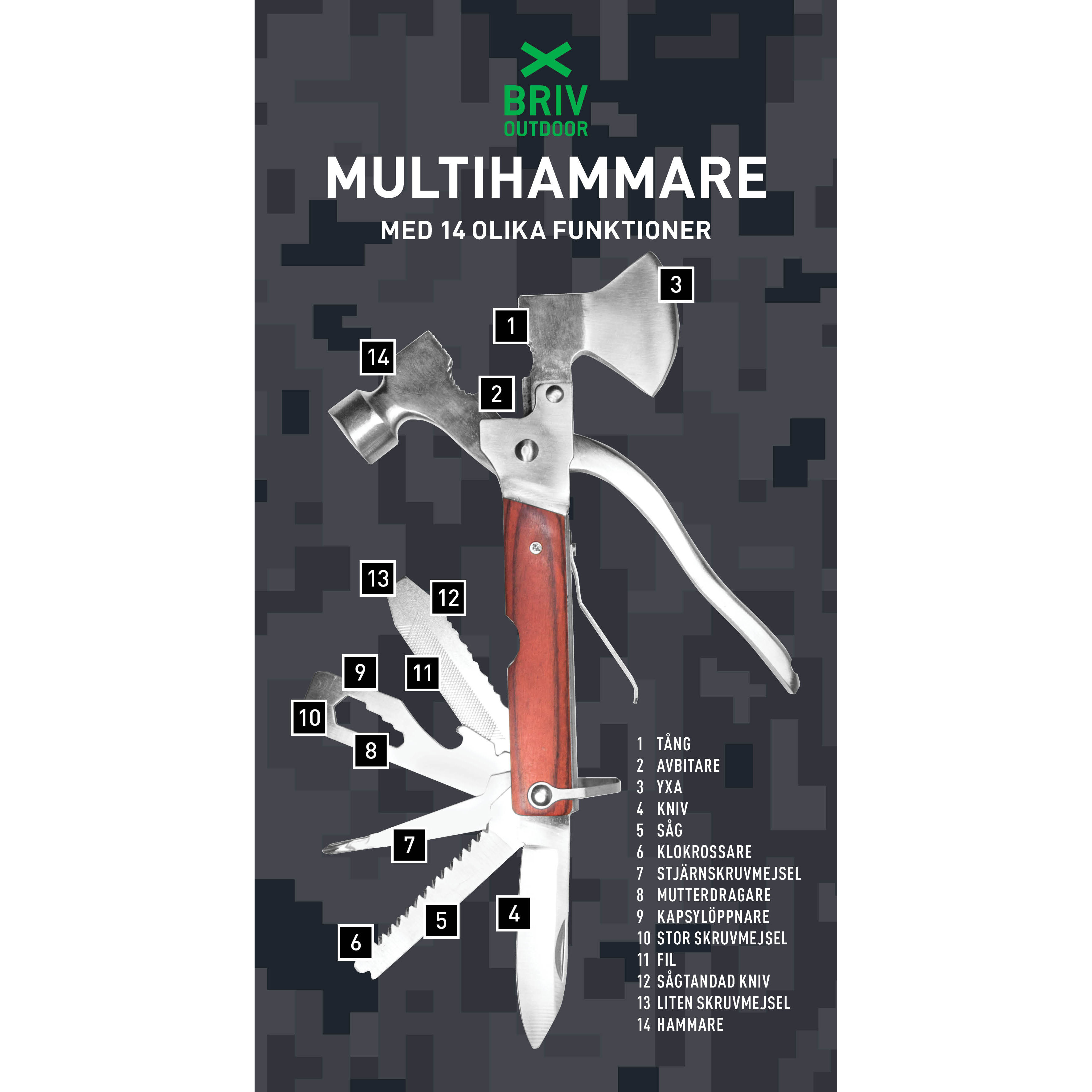 Multihammare 14 funktioner