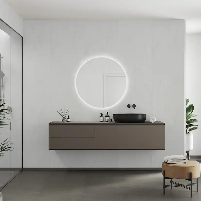 Våtrumsskiva Fibo 2487-TM10 S Bianco Marble 10x620x2720 mm