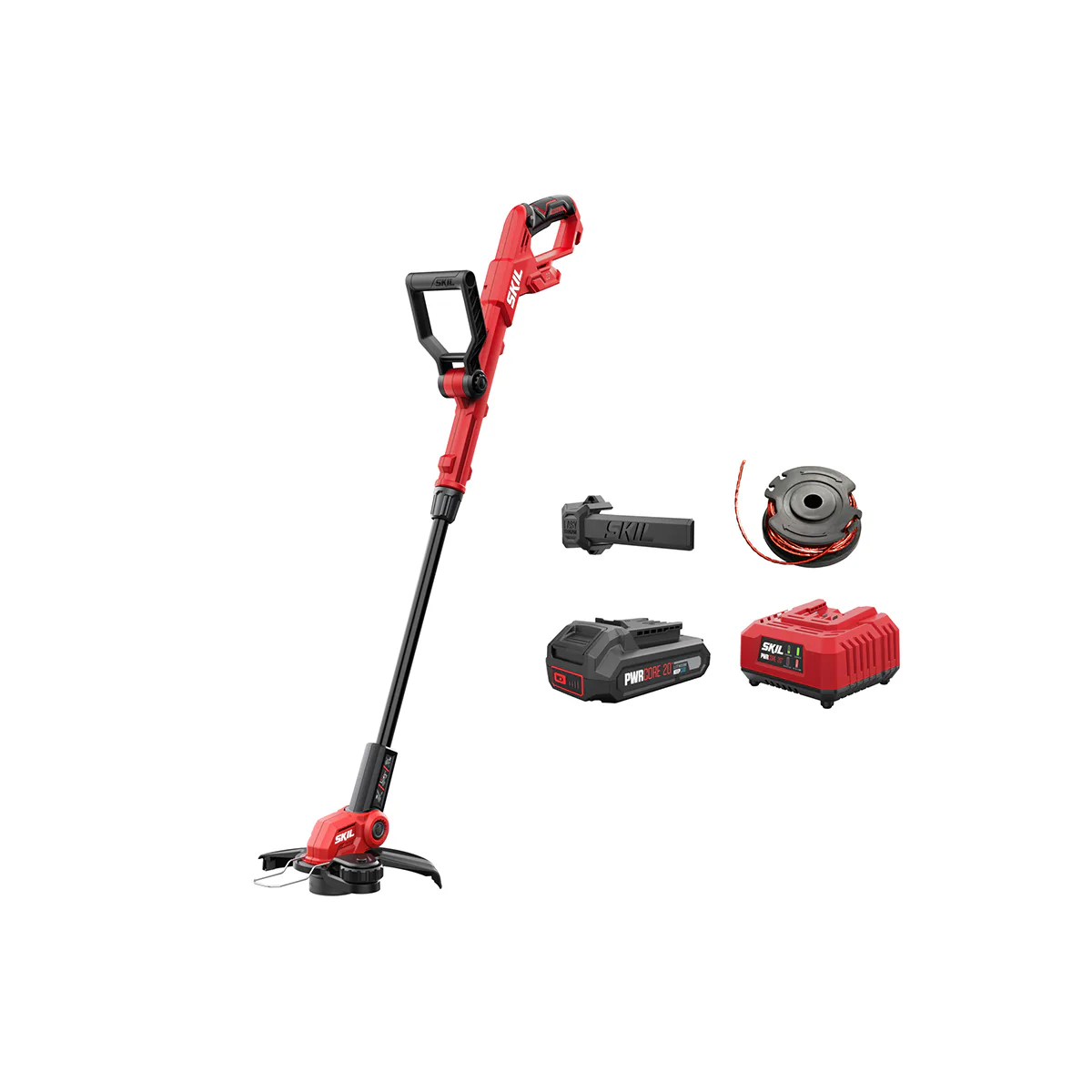 Grästrimmer SKIL 0241 AA Kolborstfri Batteridriven
