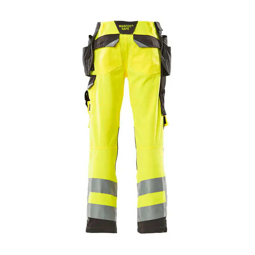 Mascot SAFE SUPREME Byxor med hängfickor 15531-860-1718 Storlek: 90C48, Färg: Hi-vis Gul/mörk Antracit
