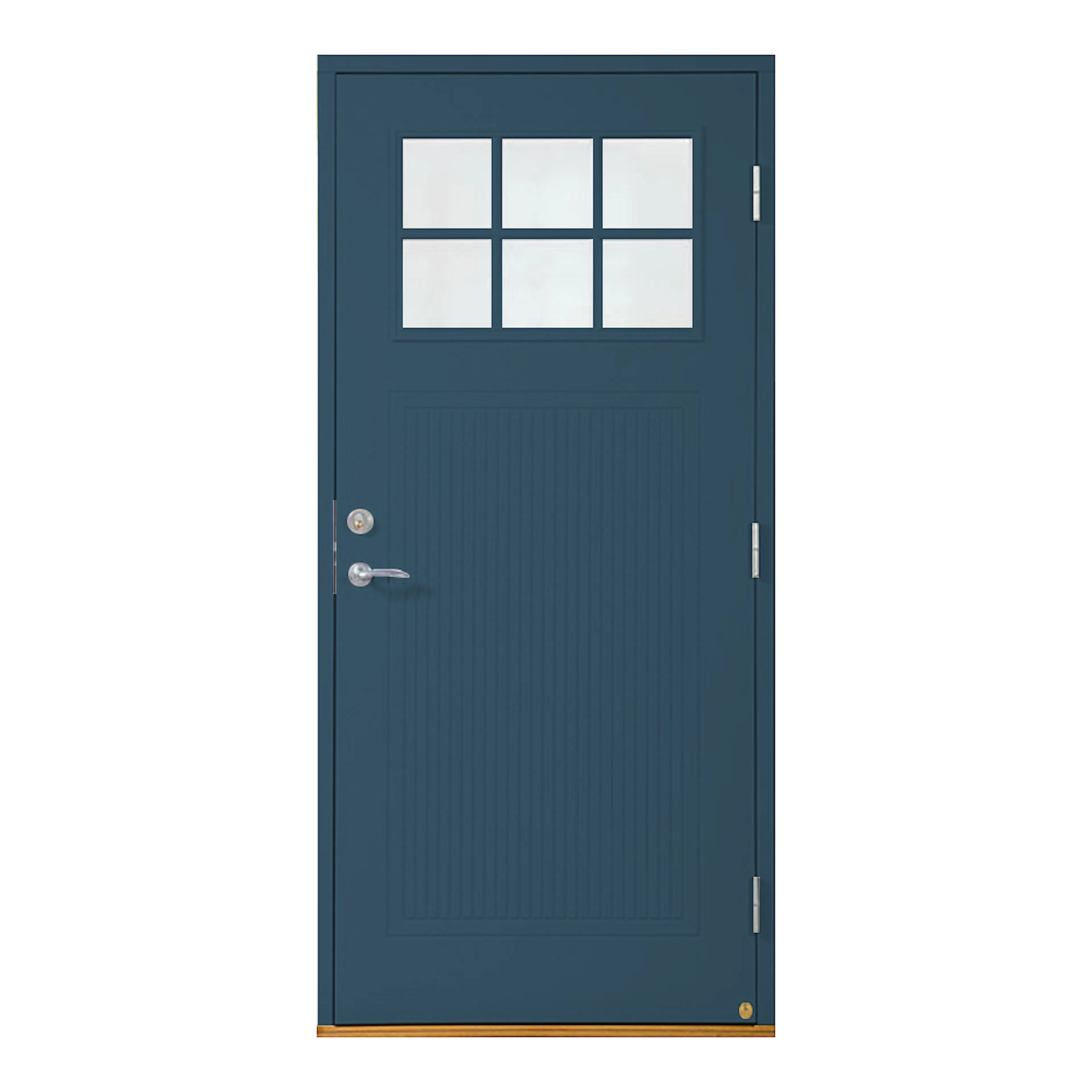 Västannor BxH: 90x210 cm, Vä, Blå S 6020-B BxH: 90x210 cm, Blå, Vänster