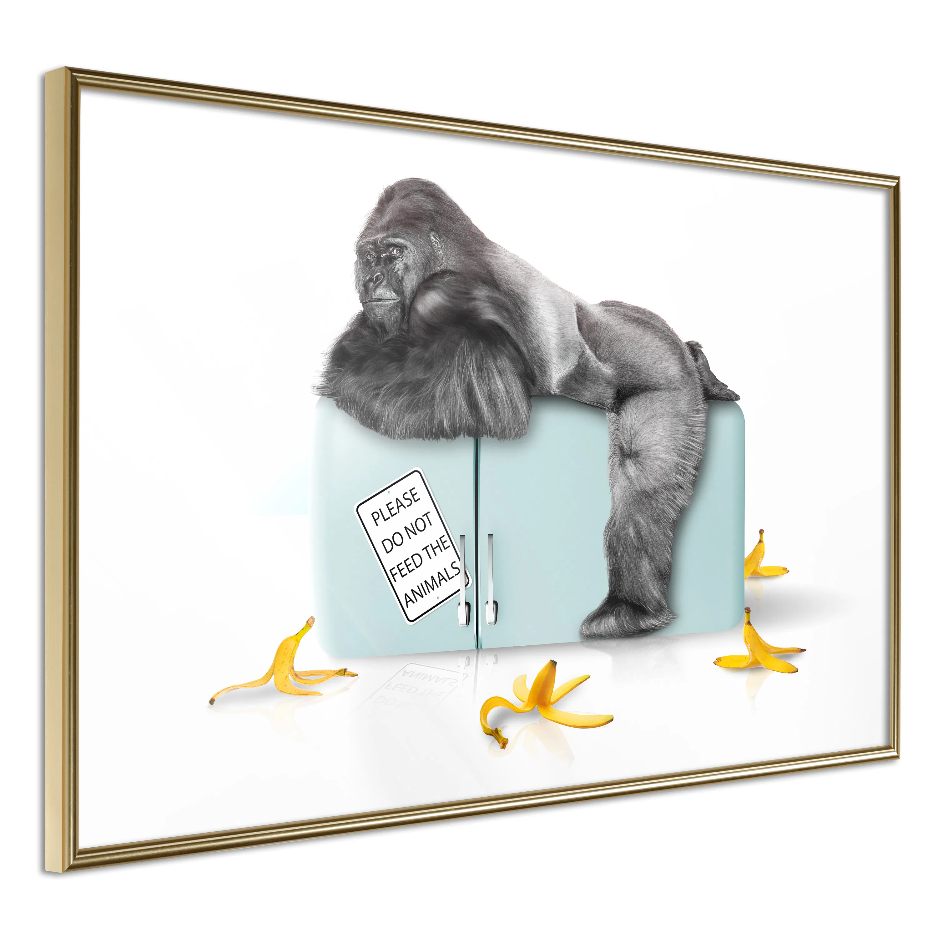 Poster Artgeist Affisch Hungry Gorilla
