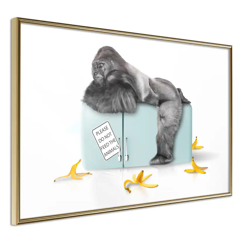 Poster Artgeist Affisch Hungry Gorilla