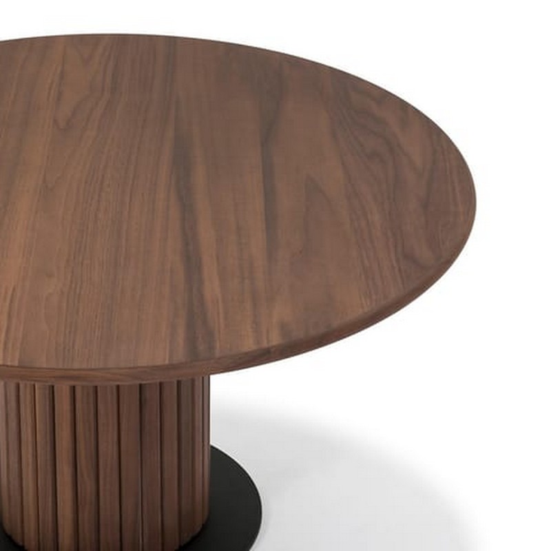 Soffbord In Living Noira Ø72 cm Brun