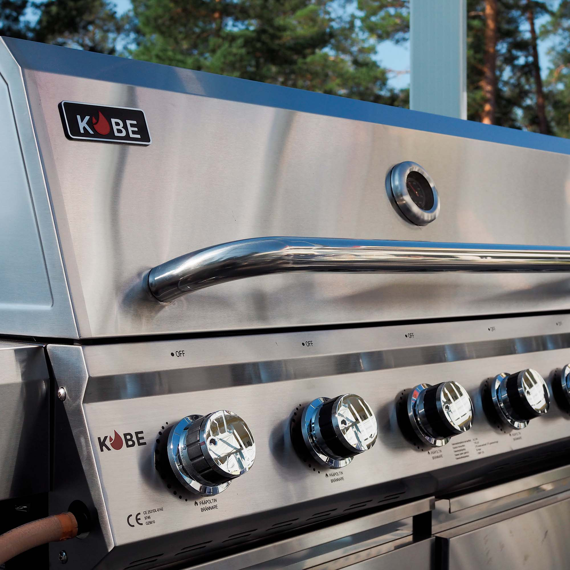 Gasolgrill Kobe Premium 6+1 RST PRE Grå