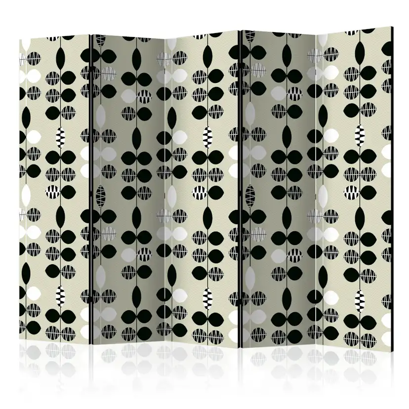 Rumsavdelare Arkiio Black and White Dots II 225x172 cm