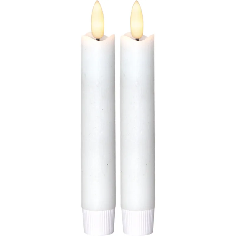 Antikljus Star Trading Flamme Kort LED 2-pack Vit