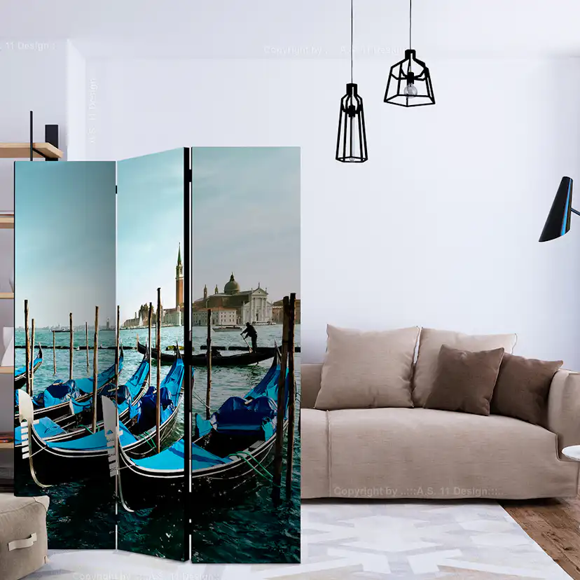 Rumsavdelare Arkiio Gondolas On The Grand Canal Venice 135x172 cm