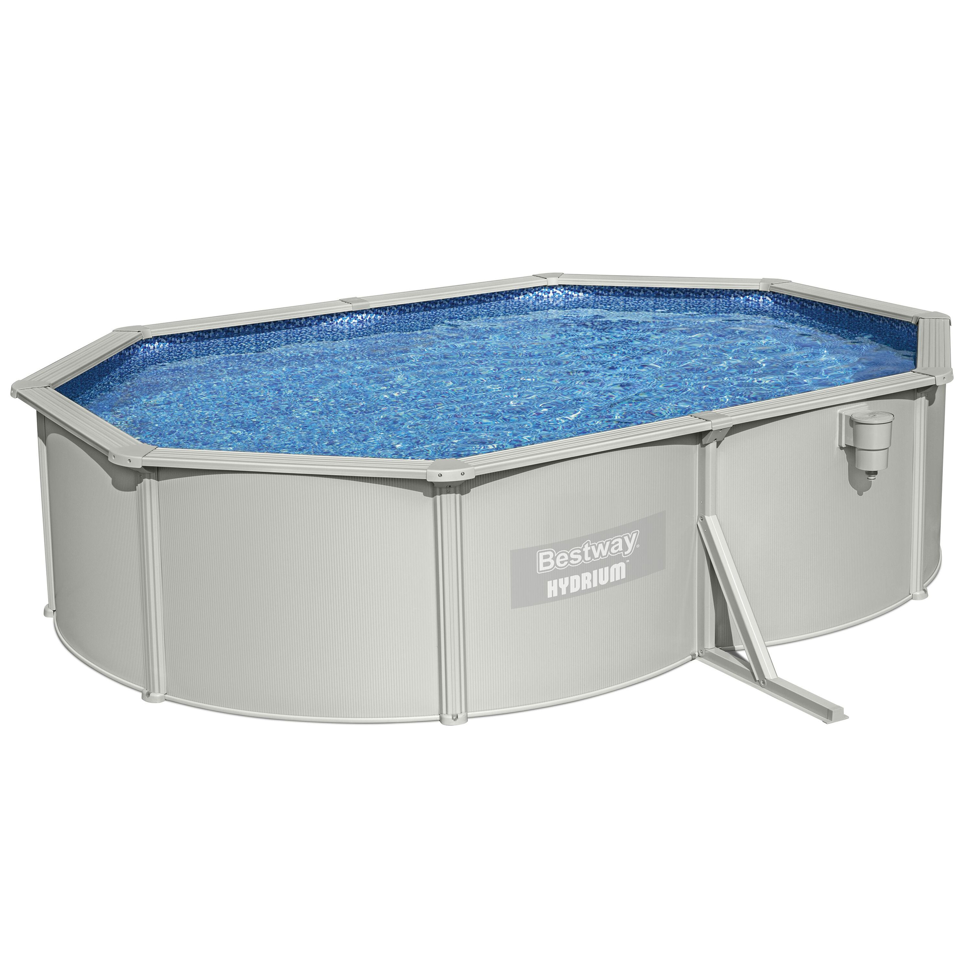 Stålväggspool Bestway Oval 5x3,6 m Hydrium