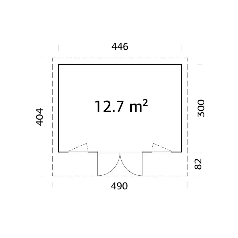 Stuga Palmako Aurelia 13,4 m² (inv. 12,7 m²)
