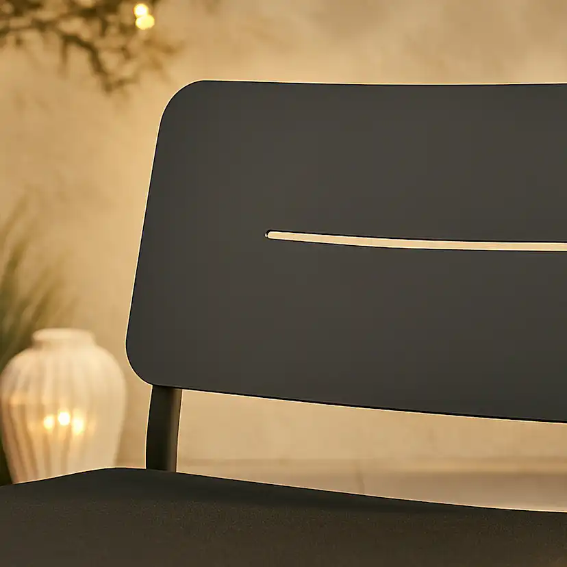 Lina lounge Chair - Black / Black Cushion Svart