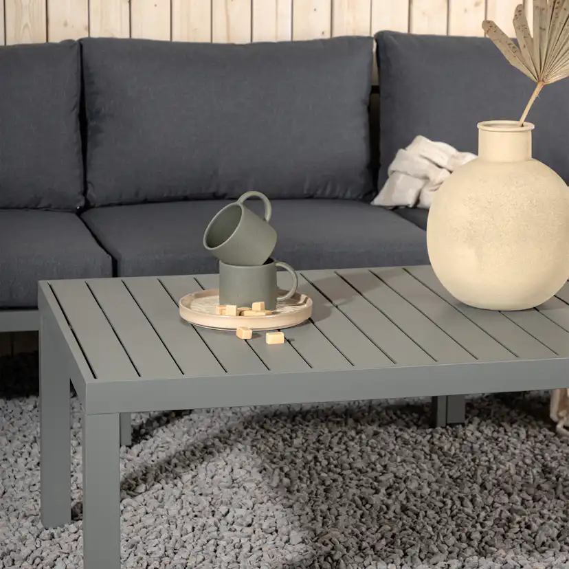 Soffbord Venture Home Copacabana Utomhus Loungebord i Aluminium, Khaki