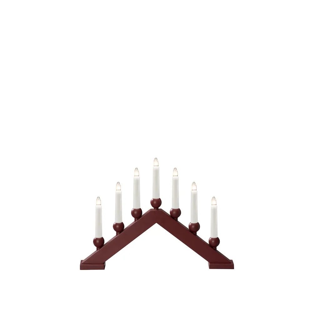 Adventsljusstake Gnosjö Konstsmide 7 Ljus Trä