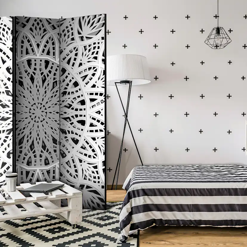 Rumsavdelare Arkiio White Mandala 135x172 cm