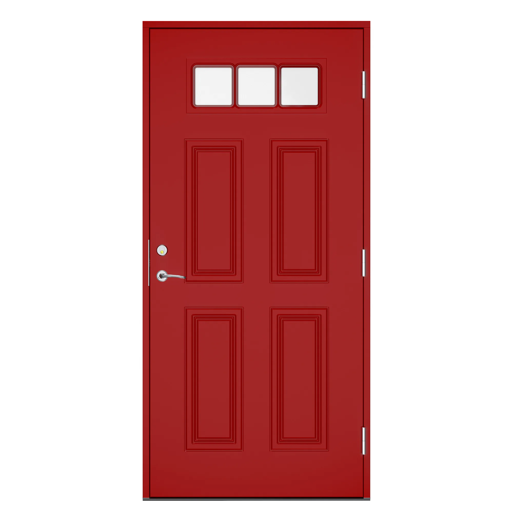Ytterdörr Swedoor Clever-Line+ PasvikNCS-2570-Y90R Röd 9x21, Höger