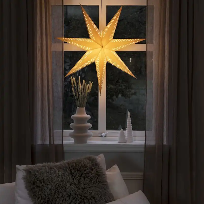 Adventsstjärna Gnosjö Konstsmide 78 cm med Sladdställ