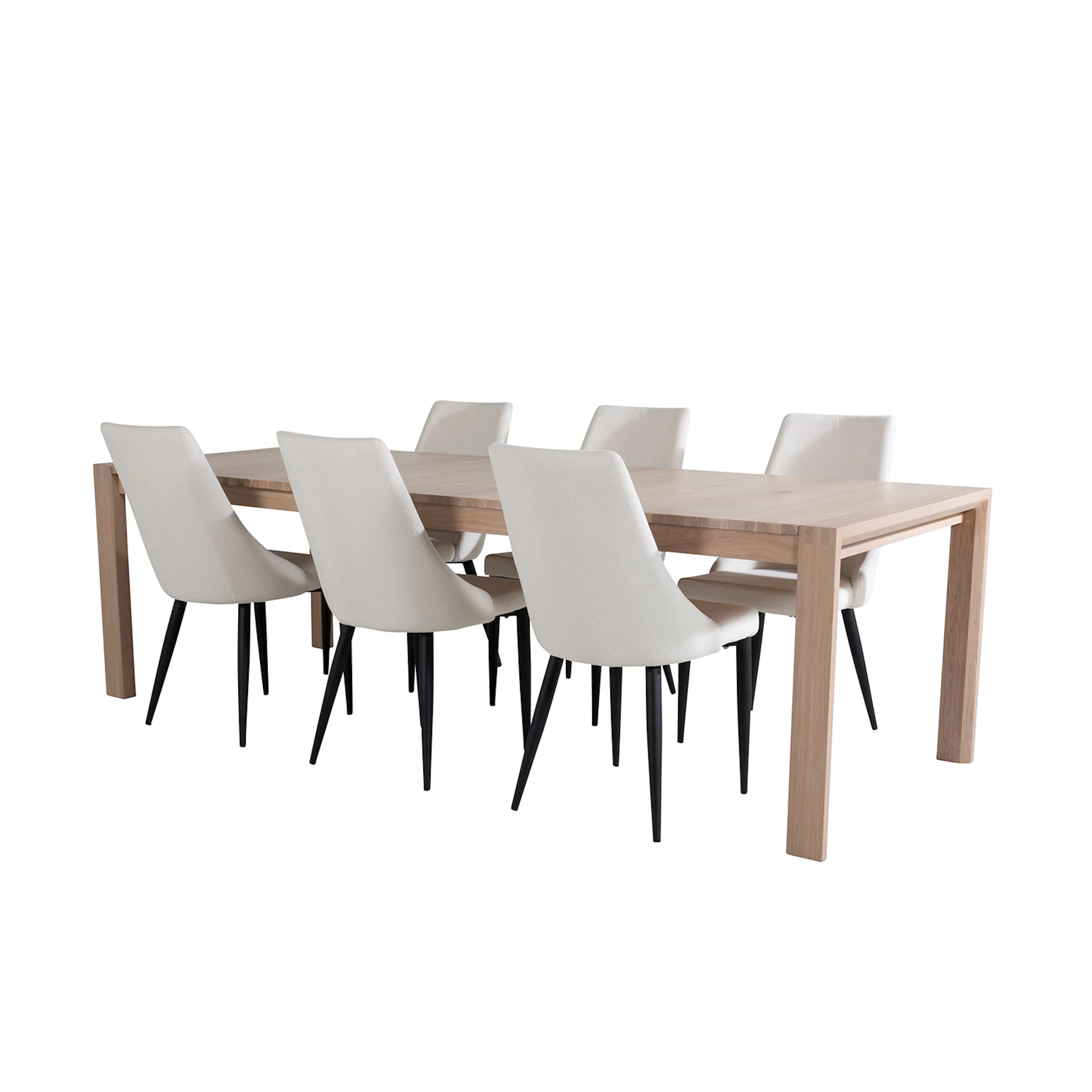 Matgrupp Venture Home Slider med 6 Leone stolar