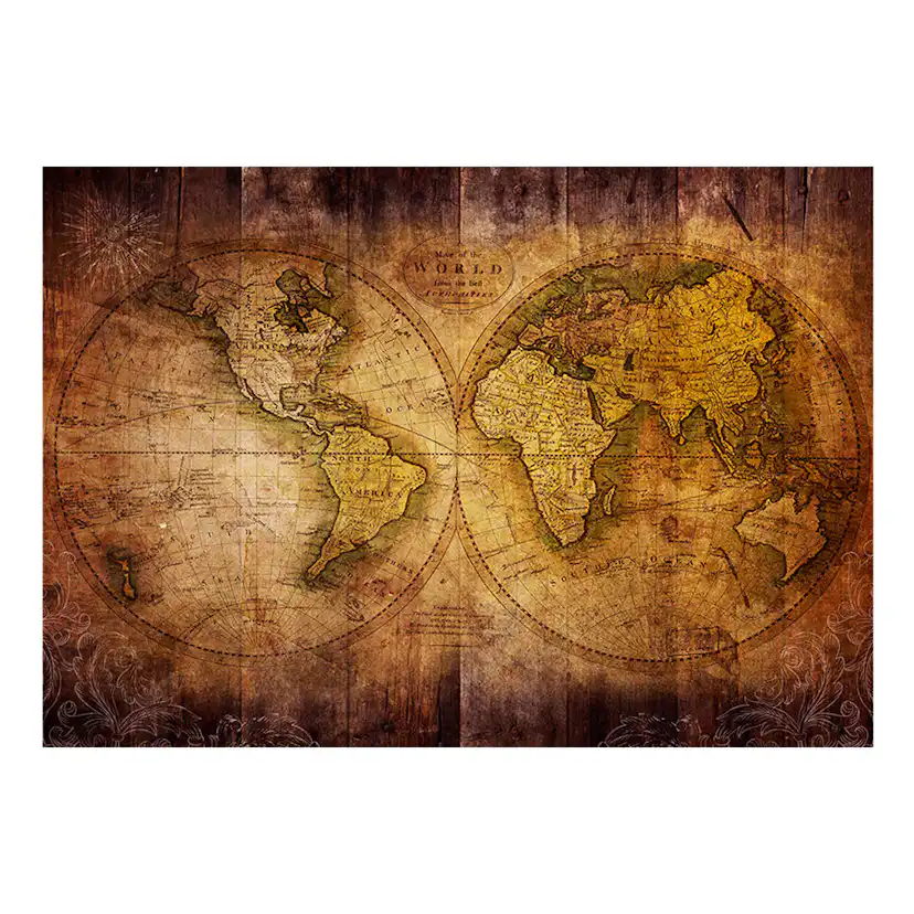 World on old map 400x280 Storlek: 400x280 cm